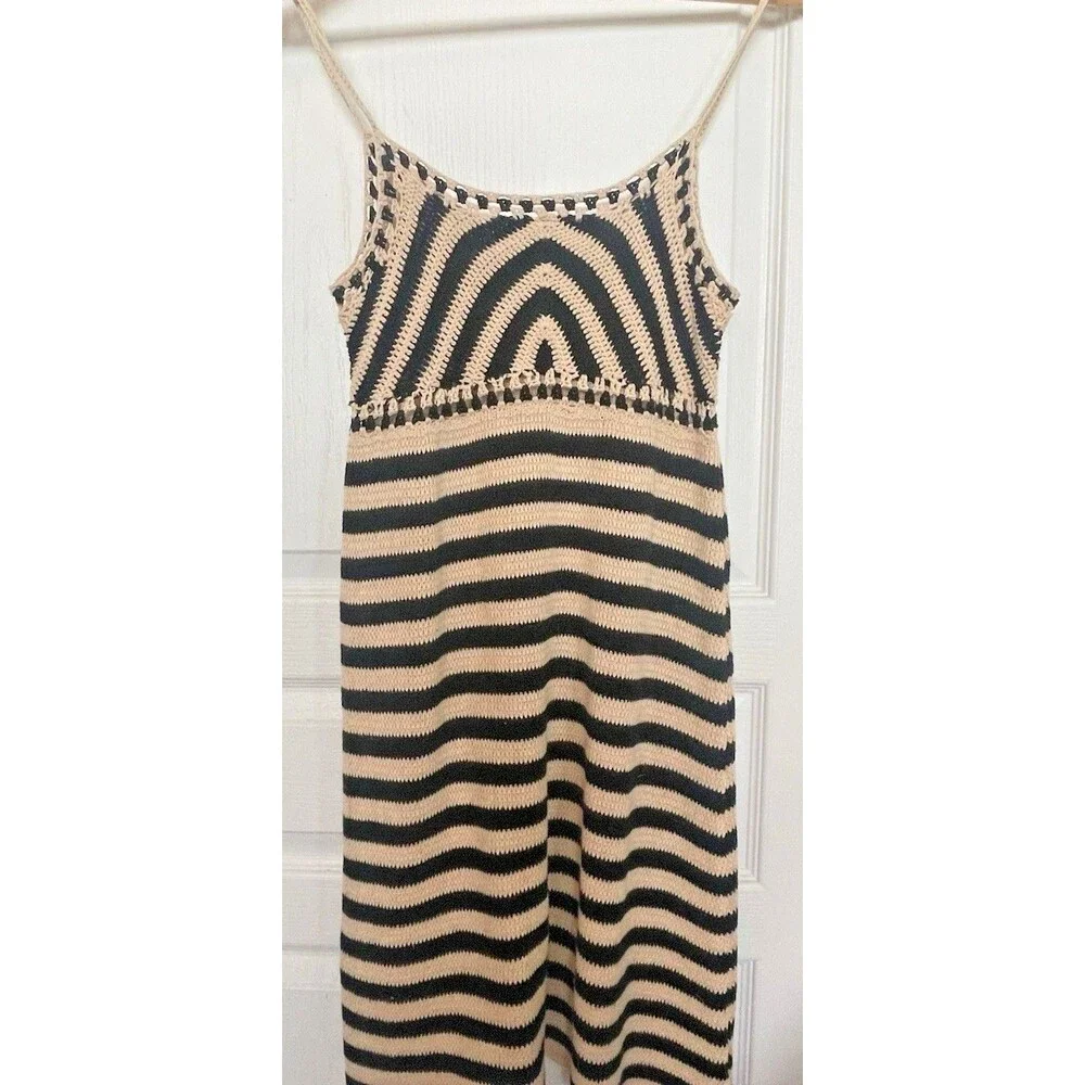 Miou Muse Black and Cream Knit Dress Size XS - Picture 3 of 3